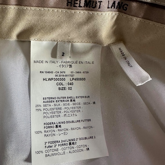 Helmet Lang RARE Velvet Liquid Silver Pants - Picture 4 of 8